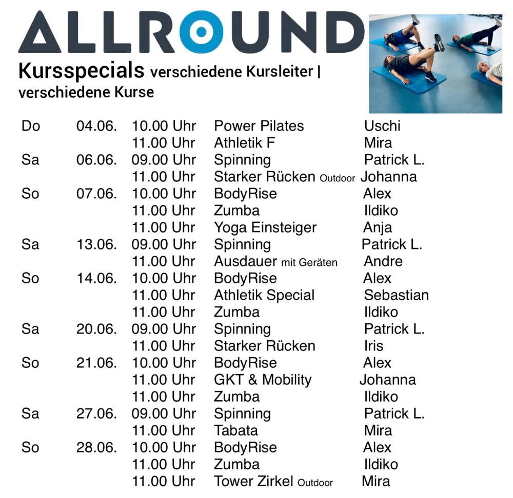 Sport > Kursspecial am Samstag und Sonntag | Allround Sports